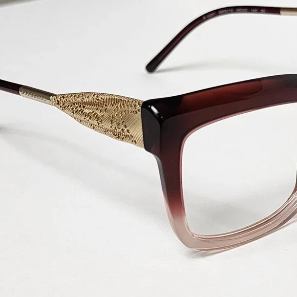 Burberry B4207 Women's Square Glasses Bordeaux 56mm *Option To Add RX Or Readers - Picture 5 of 13